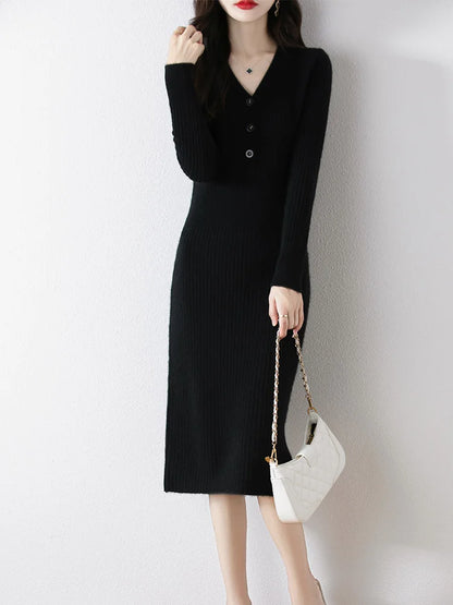 Amoura Dresses™ Pulloverkleid Mitte