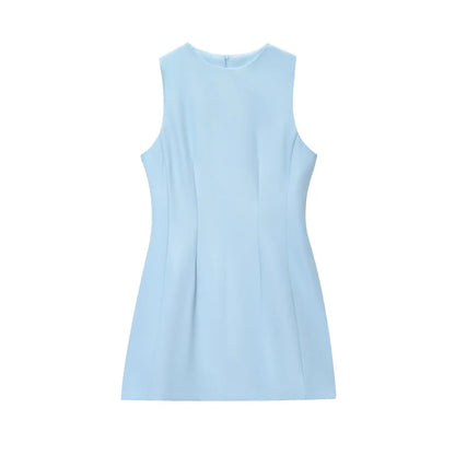Amoura Dresses™ Round Neck Sleeveless Dress