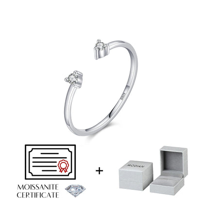 Nhẫn mở Elara Jewelry™ Lunaria Solitaire