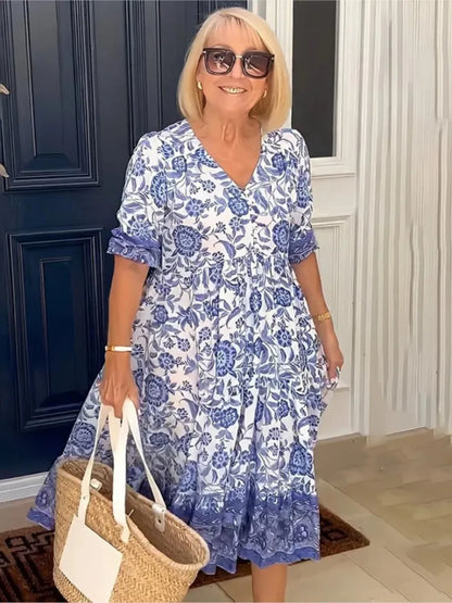 Amoura Dresses™ Floral Print Maxi Dress