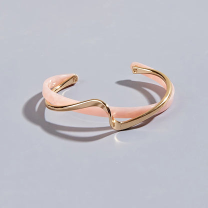 Elara Jewelry™ Veloura Sculpted Cuff Bracelet