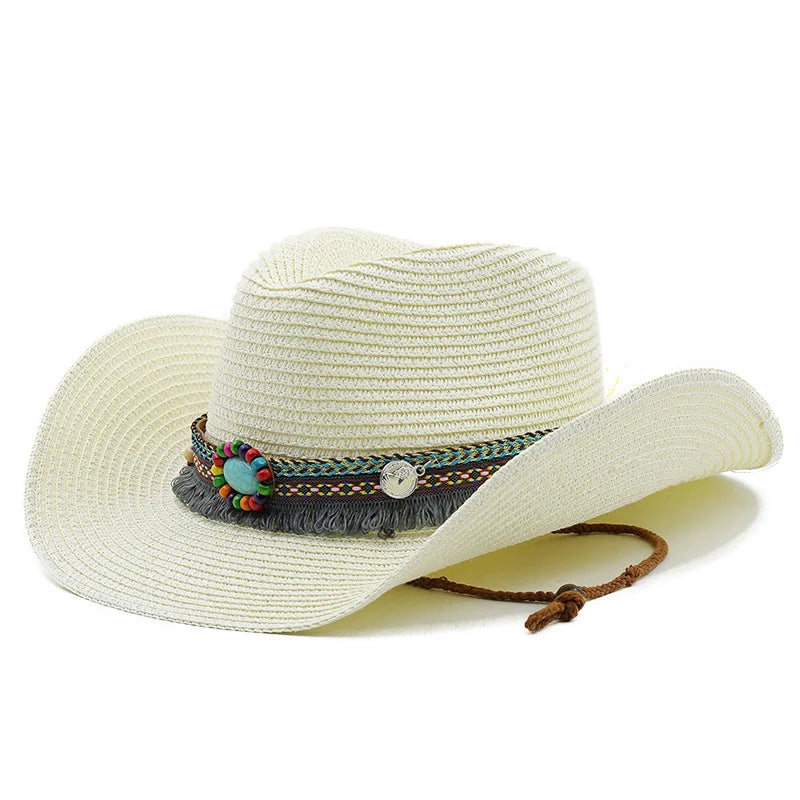 Chapéu de cowboy de palha turquesa SeaLure™ Sedona