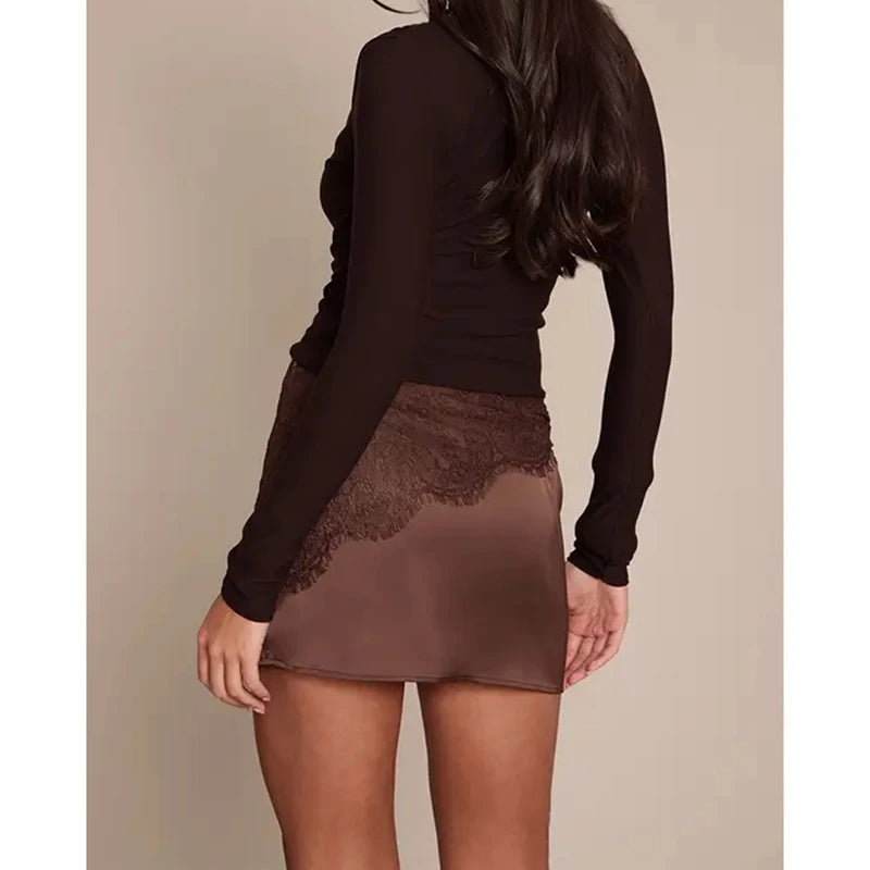 Satin Éclat™ Elegant Mini Skirt