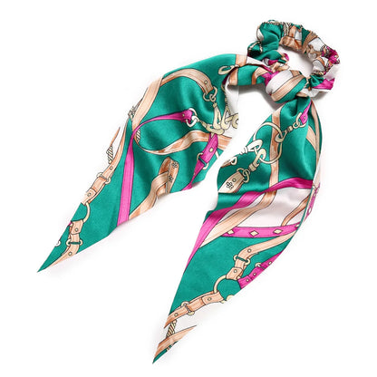 SatinÉclat™ Bow Satin Long Scrunchies