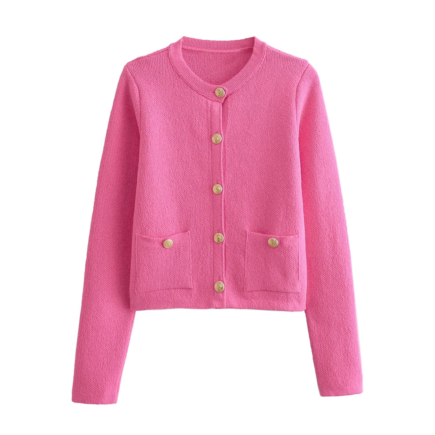 Lunara Winter™ Damen-Strickpullover mit Knöpfen