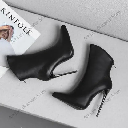 Solenne Shoes™ Bottines à talons hauts et bout pointu