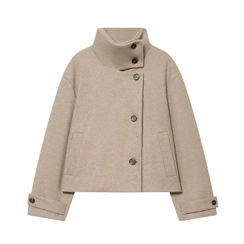 Lunara Winter™ High Collar Plush Jacket for Women