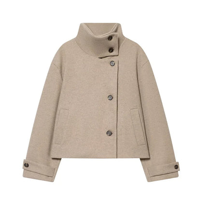 Lunara Winter™ High Collar Plush Jacket for Women