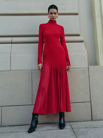 Amoura Dresses™ Long Sleeve Maxi Dress with Leg Slit
