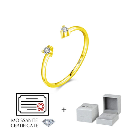 Nhẫn mở Elara Jewelry™ Lunaria Solitaire