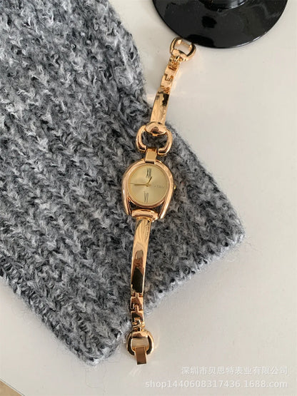 Velya Watches™ Vintage-Armbanduhr, hell