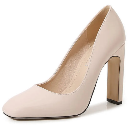 Solenne Shoes™ Thick Rounded Heel Pumps
