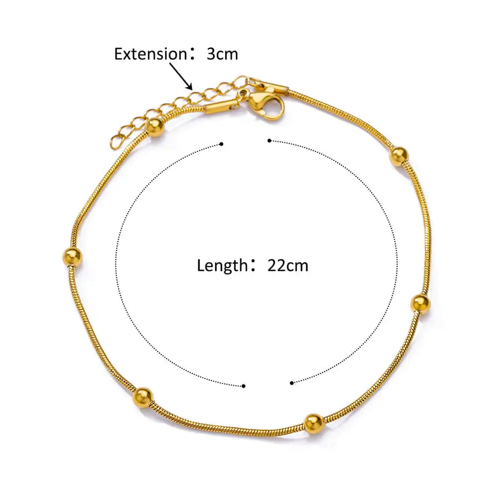 Elara Jewelry™ Aurelia Beaded Gold Bracelet