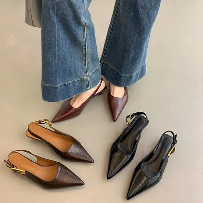 Solenne Shoes™ Punta a punta da donna con mini tacco