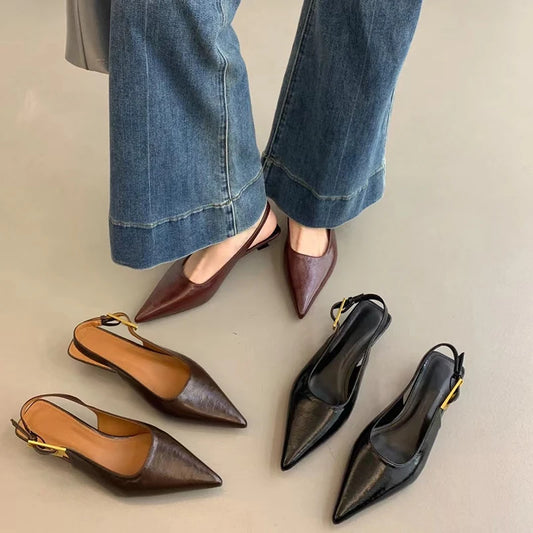 Solenne Shoes™ Pointed Toe Women Mini Heel