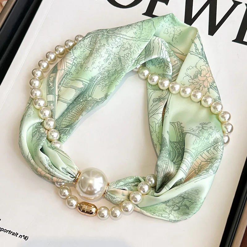 SatinÉclat™ Silk Thin Pearl Necklace