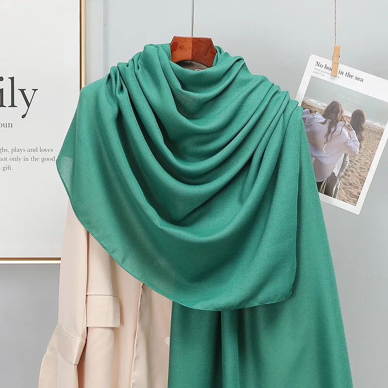 SatinÉclat™ Plain Solid Scarf for Women