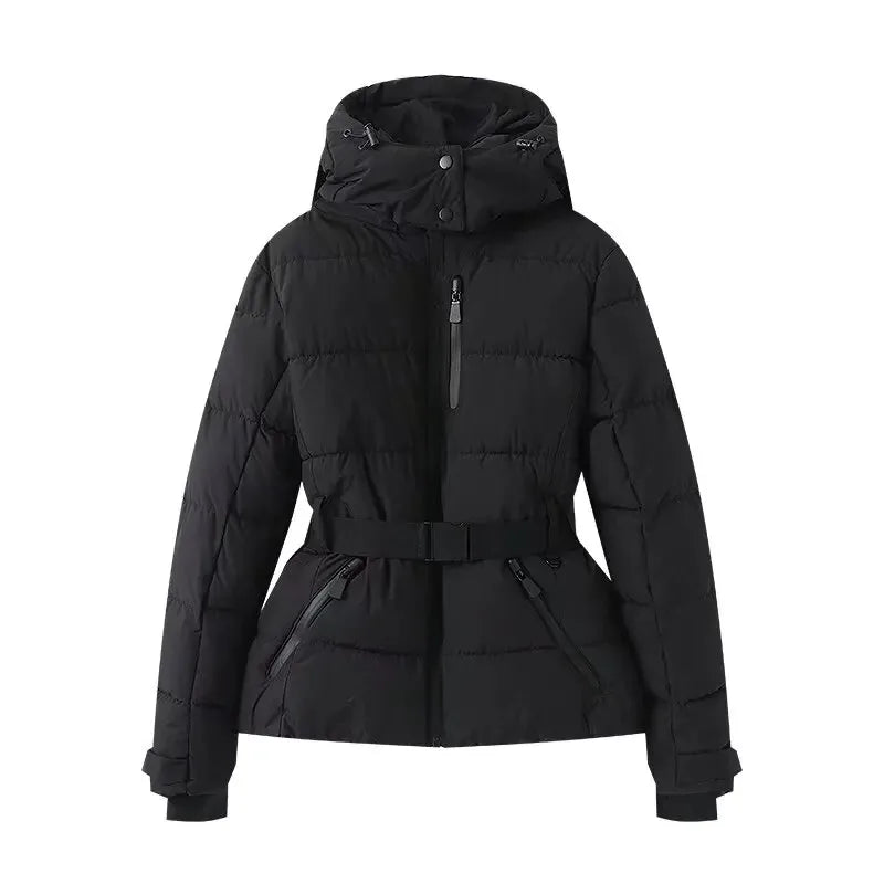 Chaqueta acolchada con capucha y cinturón Lunara Winter™