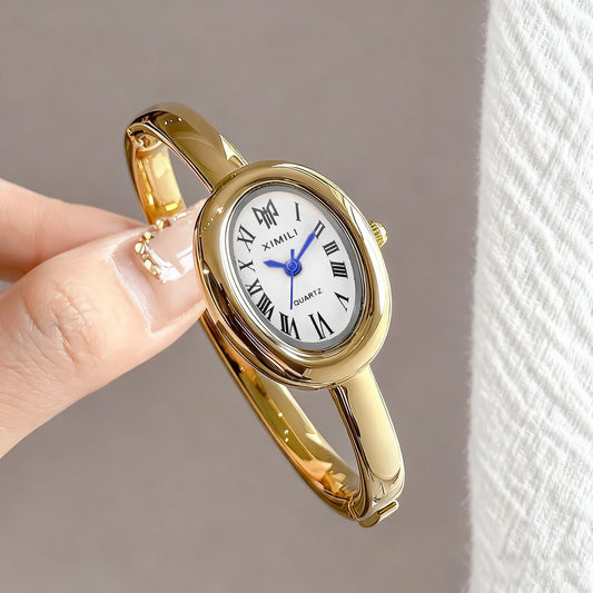 Velya Watches™ Oval Face Bangle Bracelet Watch