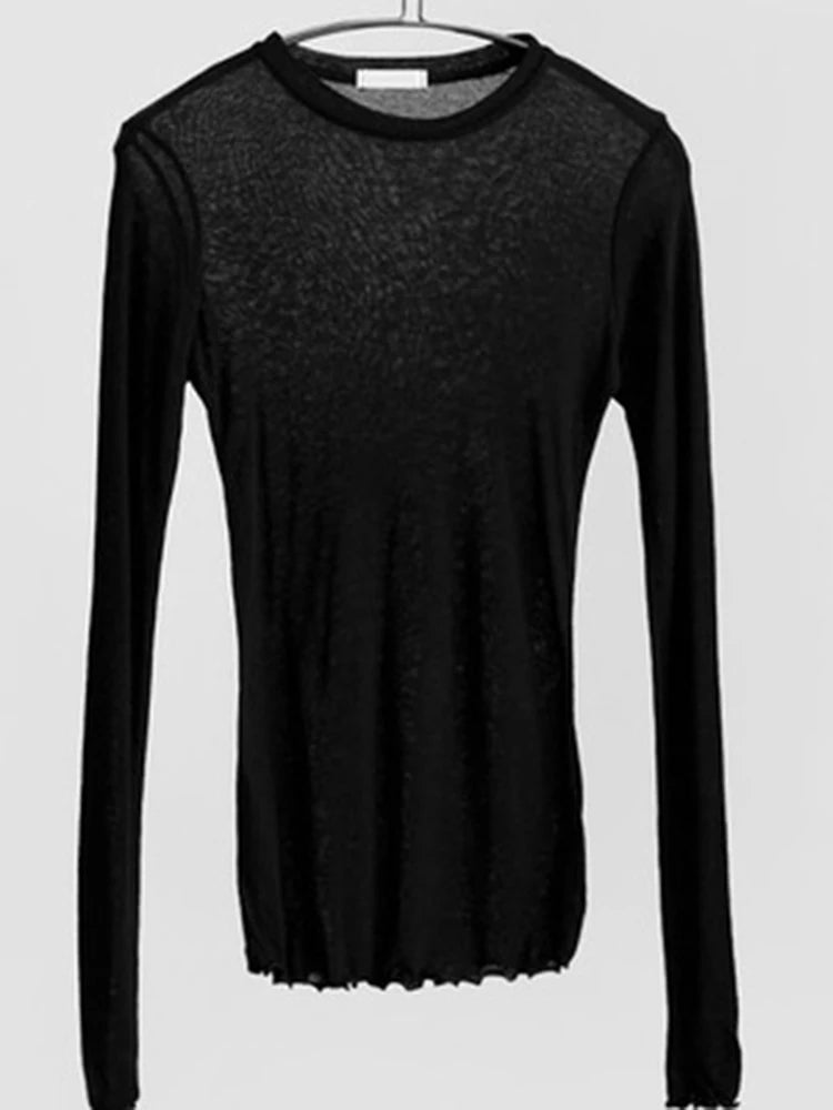Lunara Winter™ Essential Slim Crew Neck Long Sleeve Top