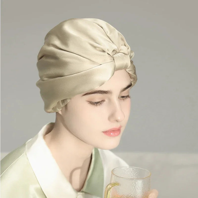 SatinÉclat™ Turban Hair Sleeping Cap