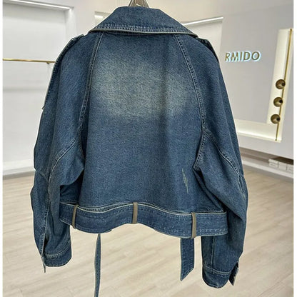 Lunara Winter™ Vintage Denim Short Jacket