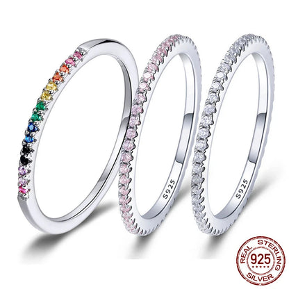 Elara Jewelry™ Lumine Rainbow Eternity Ring
