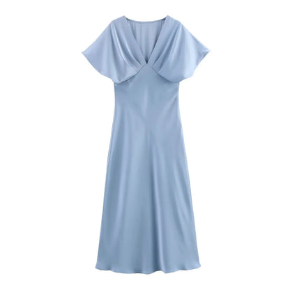 Amoura Dresses™ V-Neck Midi Dress