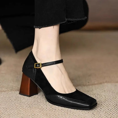 Solenne Shoes™ Vintage Buckle Sandals for Women