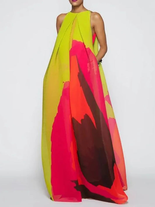 Amoura Dresses™ Multi-Colored Sleeveless Dress