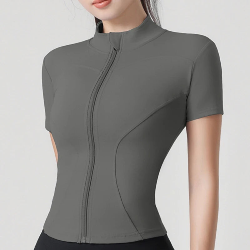 Top de alto rendimiento con cremallera Contour VibeFit™