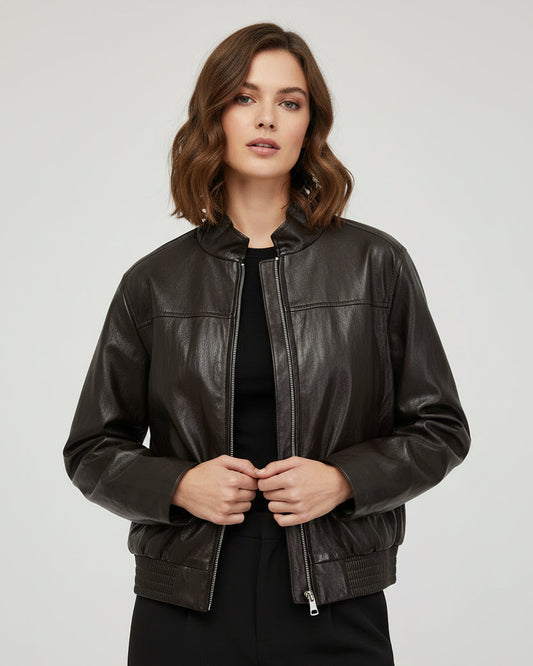Lunara Winter™ Faux Leather Women Zipper Jacket