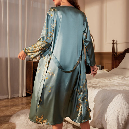 SatinÉclat™ Robe Sexy Loungewear