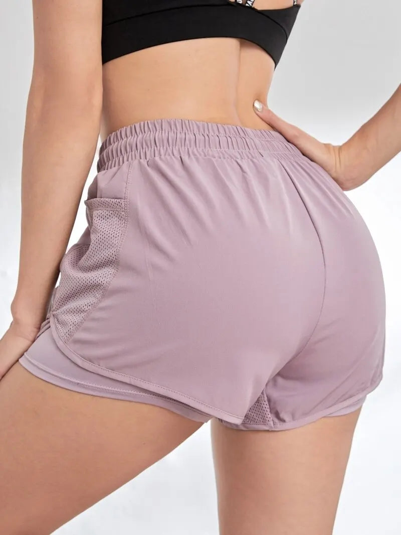 VibeFit™ Women Layered Shorts