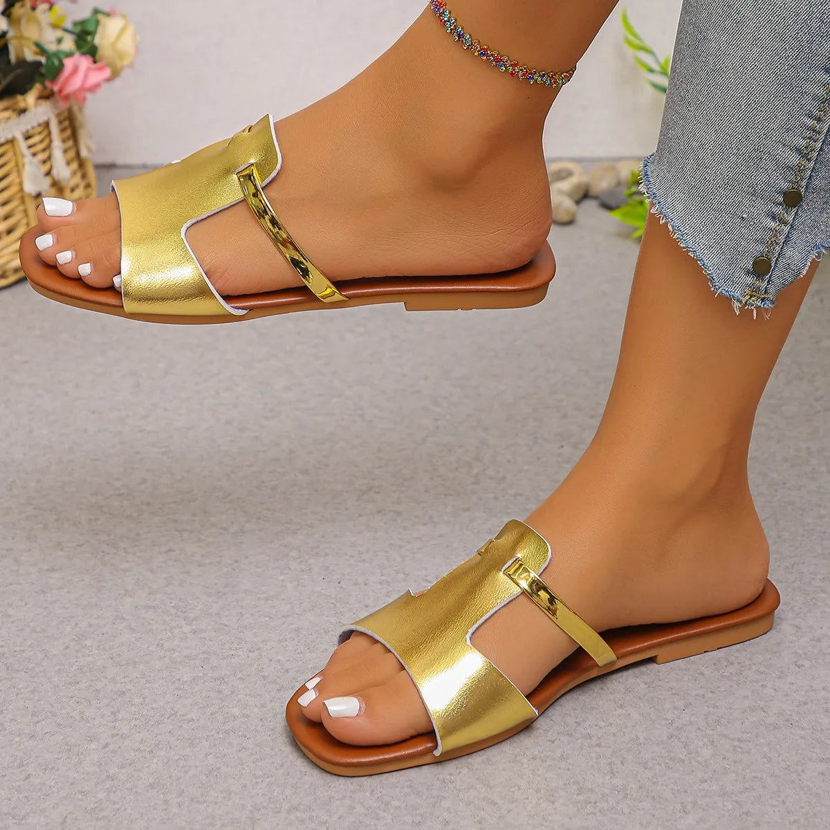 Solenne Shoes™ Open-Toed Flat Sandals