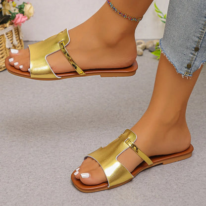 Solenne Shoes™ Open-Toed Flat Sandals