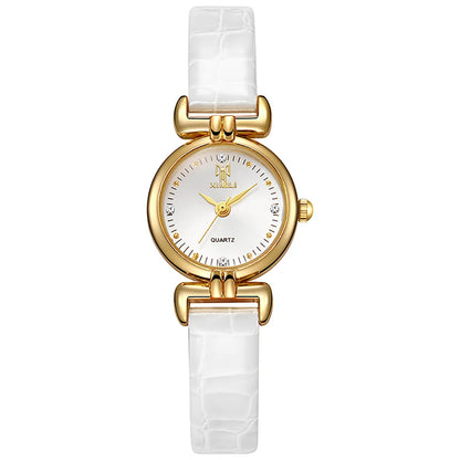 Velya Watches™ Orologio da donna in pelle nera