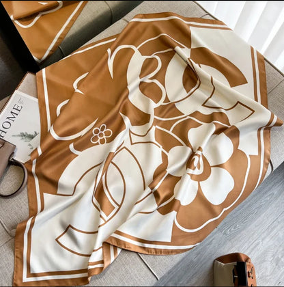 ผ้าพันคอซาตินสี่เหลี่ยมผู้หญิง SatinÉclat™