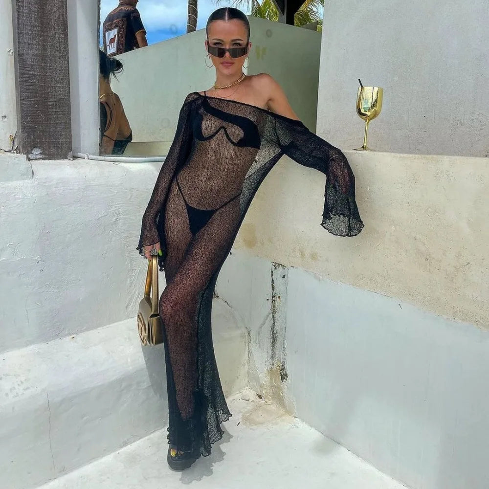 SeaLure™ Midnight Sheer Luxe Maxi Che phủ