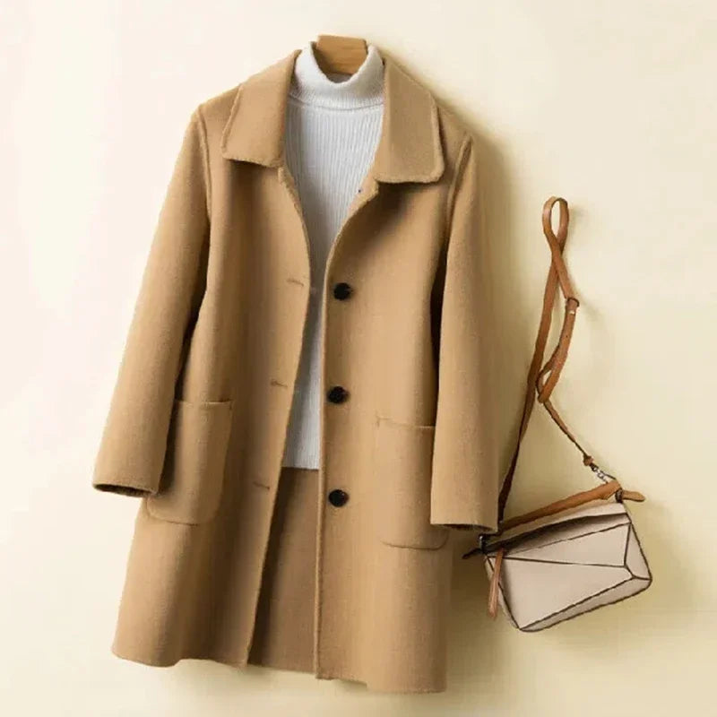Lunara Winter™ Classic Notched Lapel Wool Coat