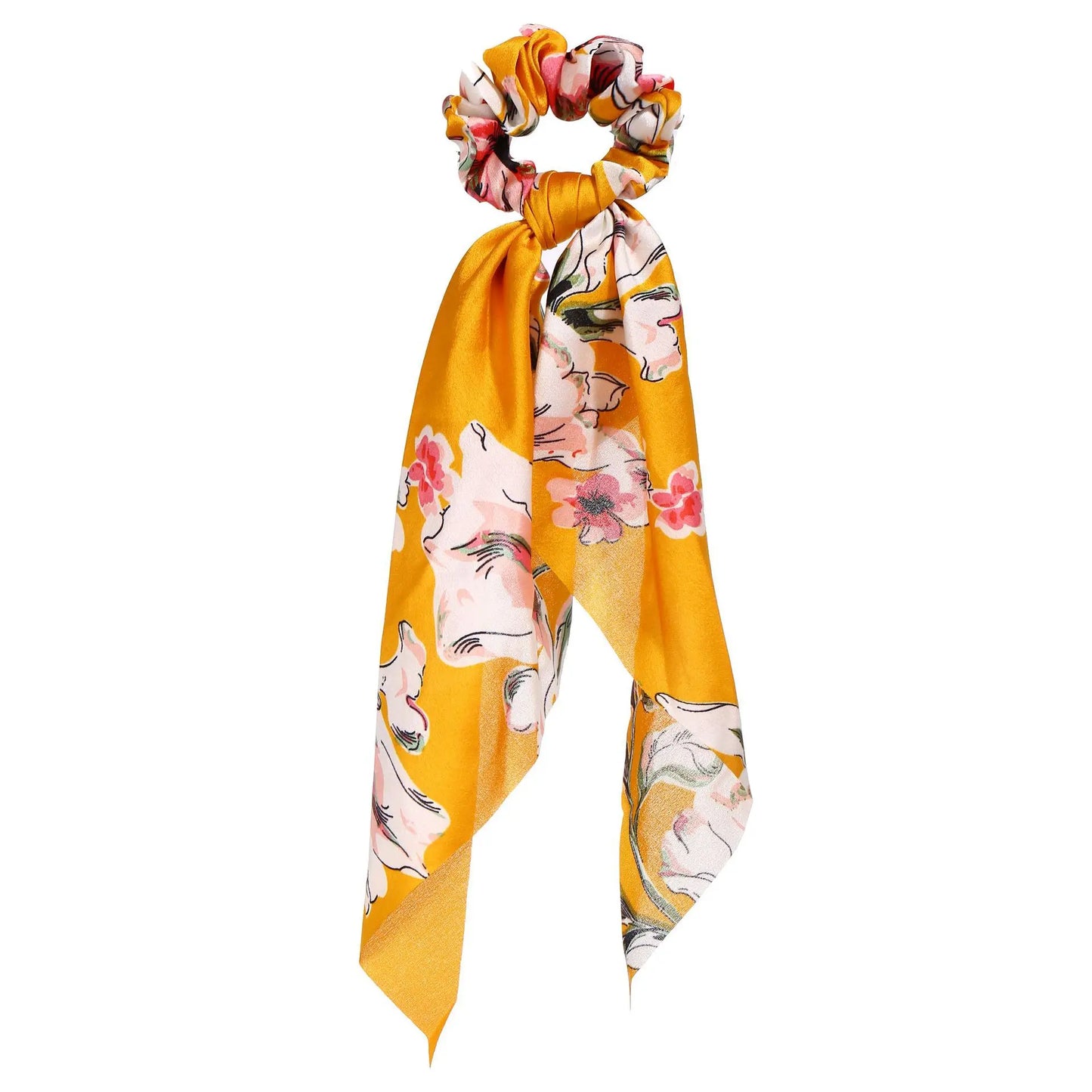 SatinÉclat™ Bow Satin Long Scrunchies