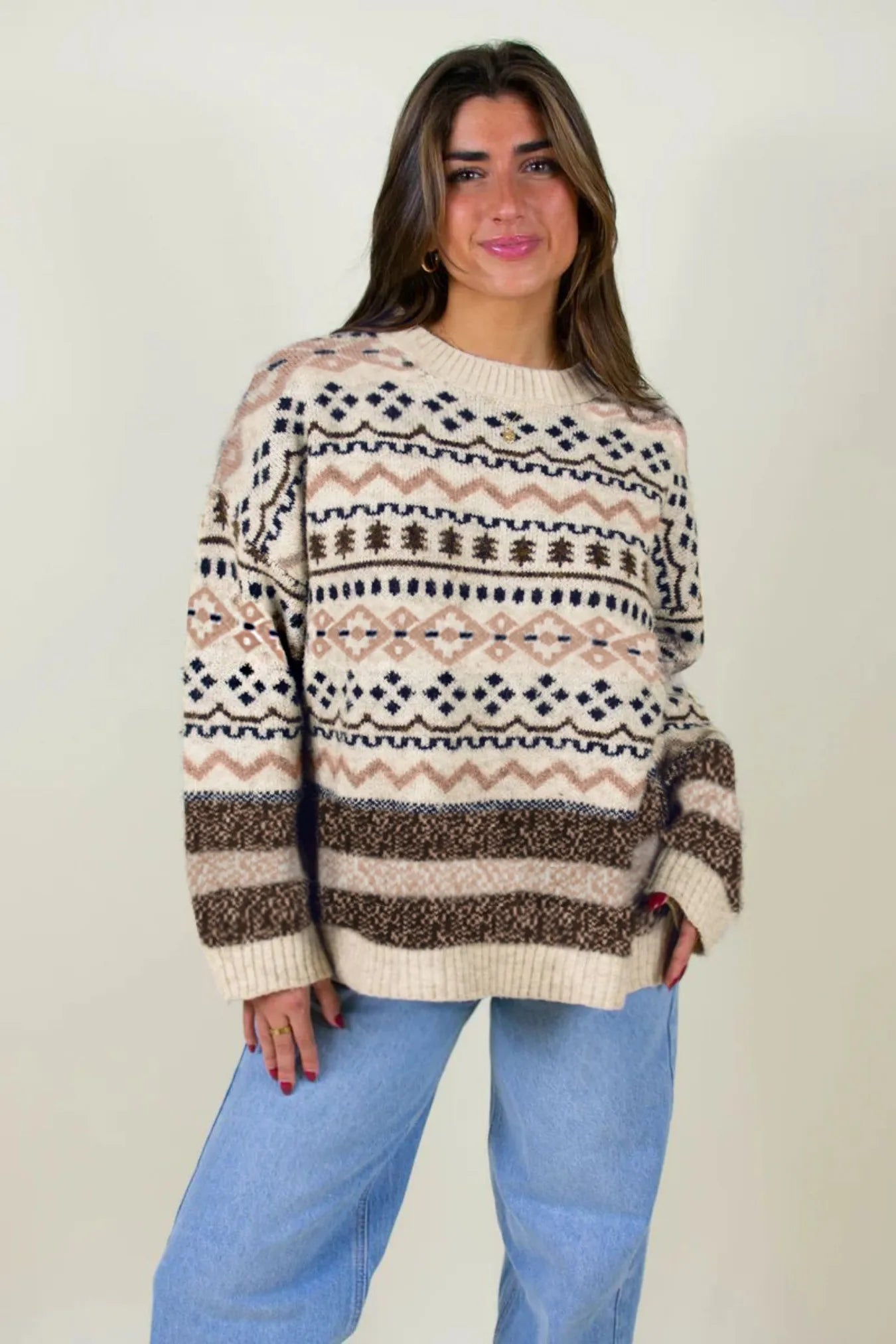 Lunara Winter™ Oversized Neck Knit Sweater