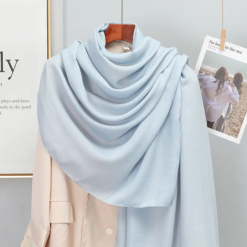 SatinÉclat™ Plain Solid Scarf for Women