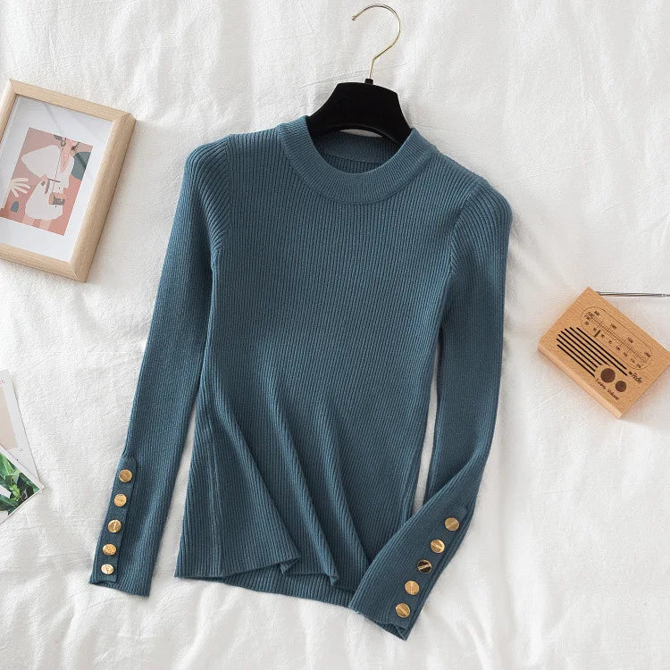 Pull à col roulé Lunara Winter™ avec détails de boutons