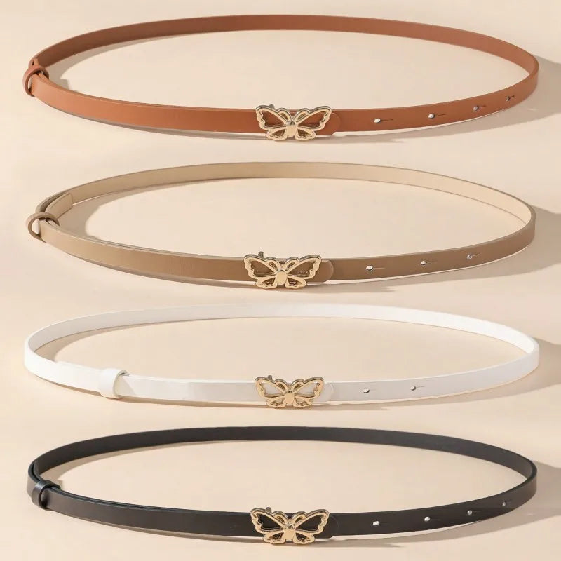 ÉlanBag™ Leather Belt Butterfly Buckle