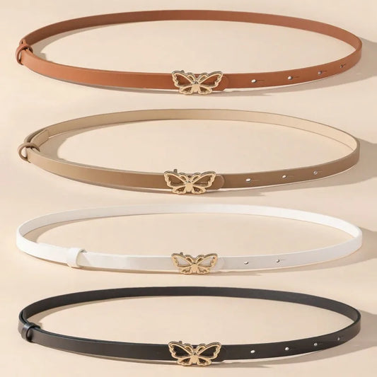 ÉlanBag™ Leather Belt Butterfly Buckle