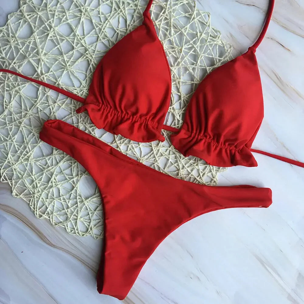 SeaLure™ Lunessa Ruched Bikini Set