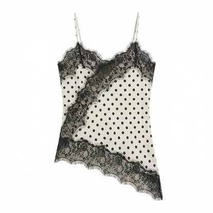 Satin Éclat™ Women’s Polka Dot Lace Top