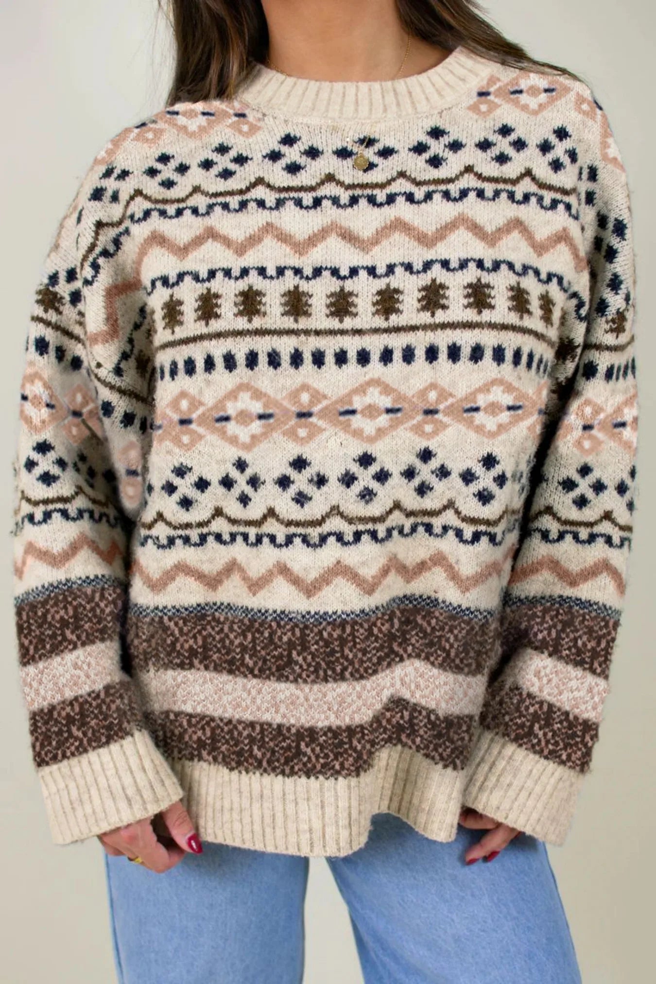 Lunara Winter™ Oversized Neck Knit Sweater