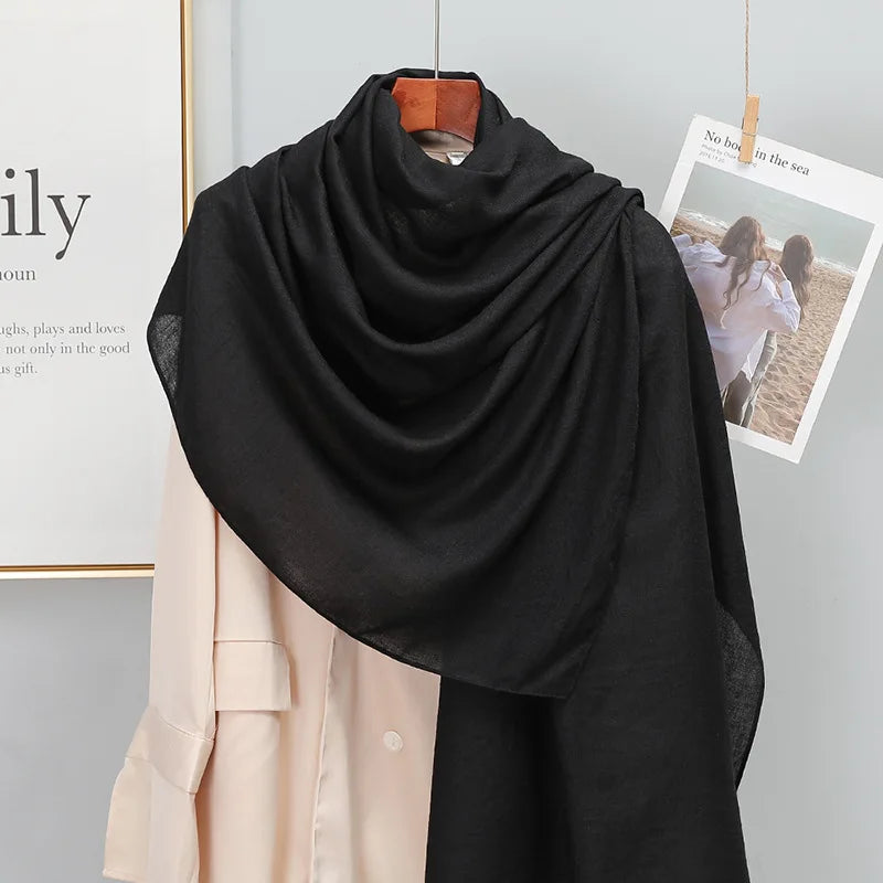 SatinÉclat™ Plain Solid Scarf for Women